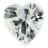 Loose Heart Shape Clear CZ Gemstone Cubic Zirconia April Birthstone