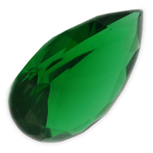 Loose Pear Shape Emerald CZ Gemstone Cubic Zirconia May Birthstone