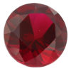 Loose Round Cut Garnet CZ Gemstone Cubic Zirconia January Birthstone