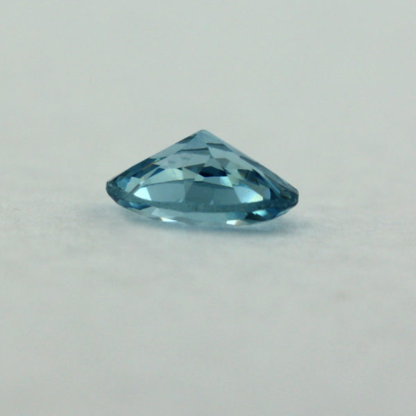 Loose Round Cut Aquamarine CZ Gemstone Cubic Zirconia March Birthstone Down