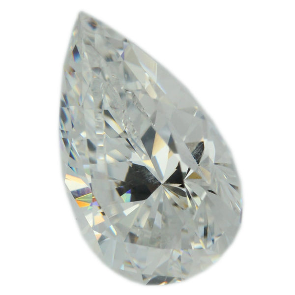 Loose Pear Shape White CZ Gemstone Cubic Zirconia April Birthstone