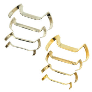 White & Yellow Gold Filled Ring Guards - Findings Outlet