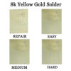 8K Yellow Gold Solder Easy Medium Hard & Repair One Gram Plate Jewelry Repair
