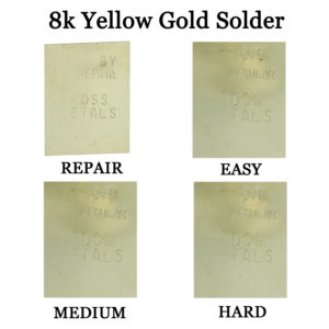 8K Yellow Gold Solder Easy Medium Hard & Repair One Gram Plate Jewelry Repair