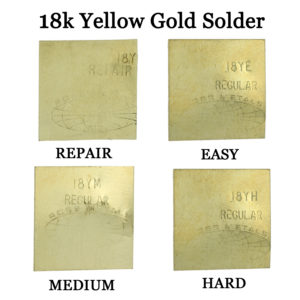 18K Yellow Gold Solder Easy Medium Hard & Repair One Gram Plate Jewelry Repair