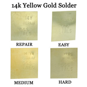 14K Yellow Gold Solder Easy Medium Hard & Repair One Gram Plate Jewelry Repair