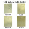 10K Yellow Gold Solder Easy Medium Hard & Repair One Gram Plate Jewelry Repair