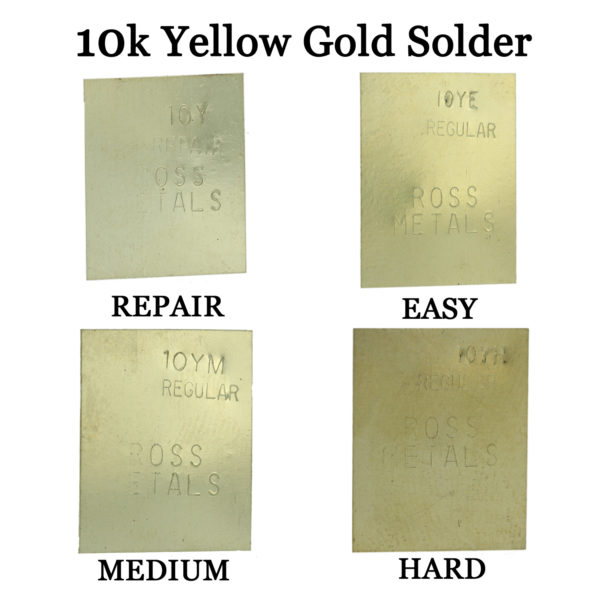 10K Yellow Gold Solder Easy Medium Hard & Repair One Gram Plate Jewelry Repair