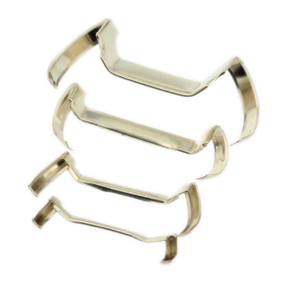 14K White/Yellow Filled Metal Ring Guard - Small Medium Large Extra Large  (Pack Of 4) (White)