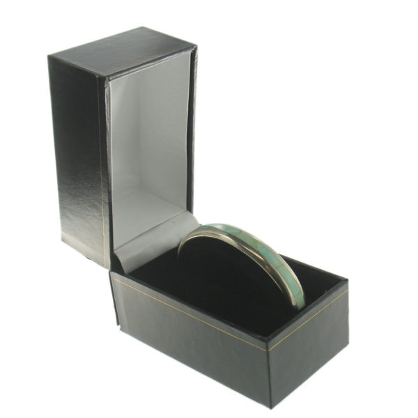 Black Leather Classic Bracelet Bangle Watch Box Display Jewelry Gift Box