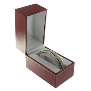 Red Leather Classic Bracelet Bangle Watch Box Display Jewelry Gift Box