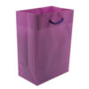 7x9.5 Purple Tote Gift Bags Frosted Paper Shopping Bag With Handle