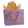 16x12 Purple Tote Gift Bags Frosted Paper Shopping Bag With Handle