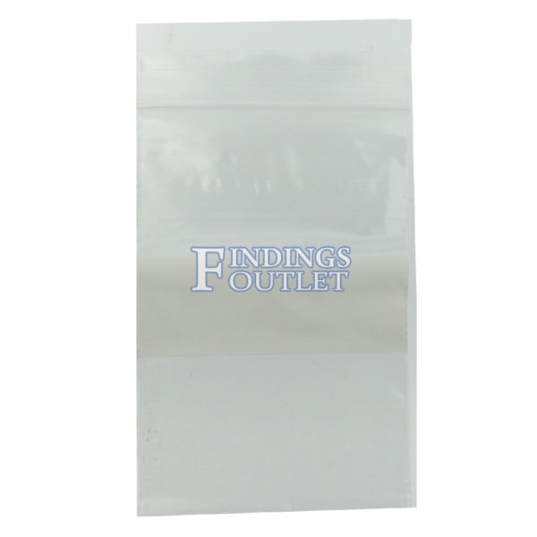 4x6 Plastic Resealable Bags Clear Zip Lock 2 Mil w/ Writing Block Single