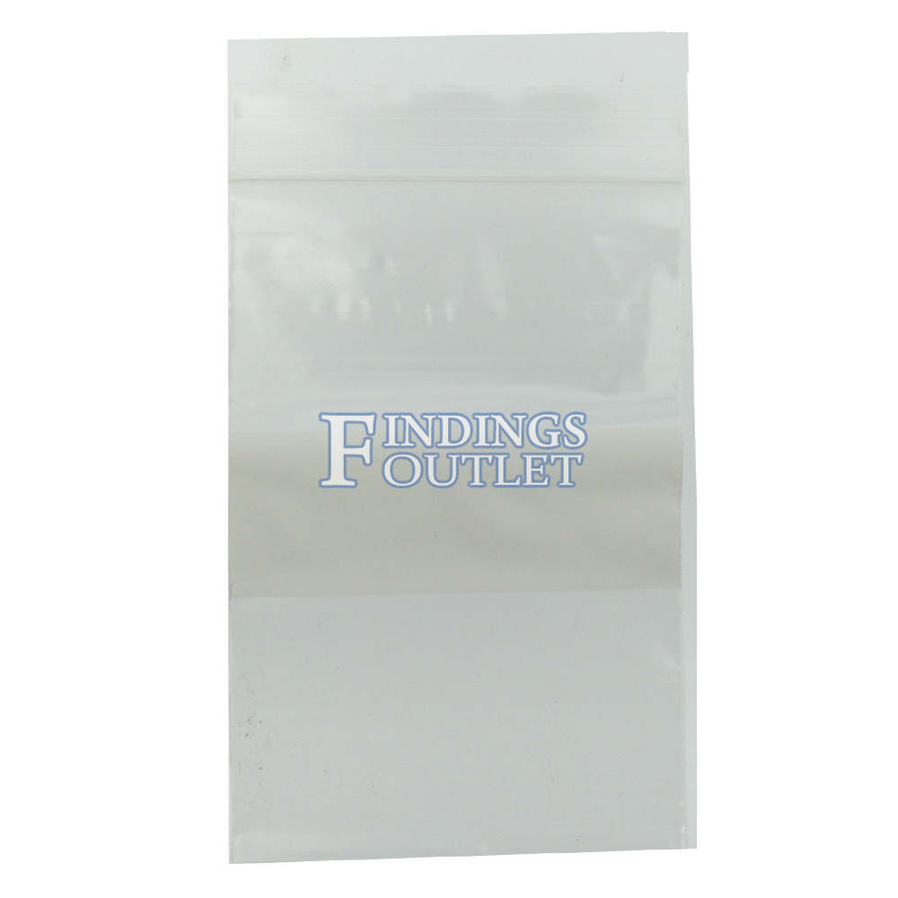 8x10 Plastic Resealable Bags w/ Writing Block Clear Zip Lock 2 Mil Pack of  100 - Findings Outlet