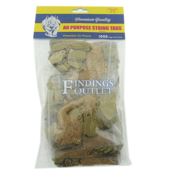 Rhino Square Gold Standard String Jewelry Price Tags 1000 Pcs Pack