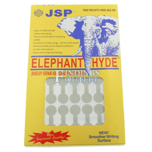 Elephant Hyde Round Silver Standard Sticker Jewelry Price Tags 1000 Pcs Pack