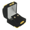 Black Velvet Treasure Chest Earring Box Display Jewelry Gift Box