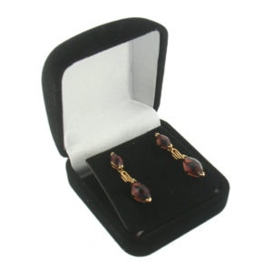 Black Velour Earring Box Display Jewelry Gift Box