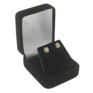 Black Velvet Earring Box Display Jewelry Gift Box