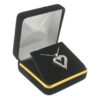 Black Velvet Gold Trim Pendant Box Display Jewelry Gift Box