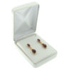 White Leather Earring Pendant Box Display Jewelry Gift Box