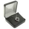 Black Leather Pendant Box Display Jewelry Gift Box