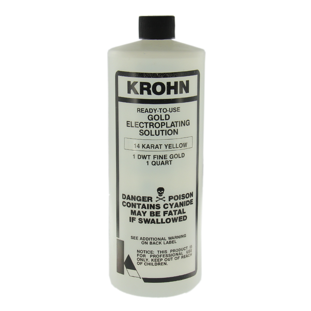 Krohn 14K Yellow Gold Plating Solution - Findings Outlet