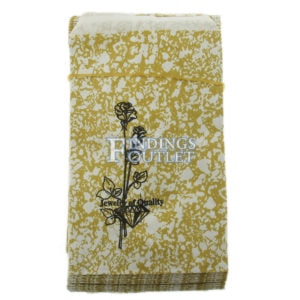 4x6 Gold Paper Gift Bags For Jewelry Merchandise Pack