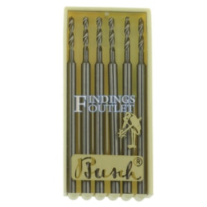 Busch Twist Drills Bur Figure 77 Pack of 6 Jewelry Burs 005-023 Made In Germany Pack