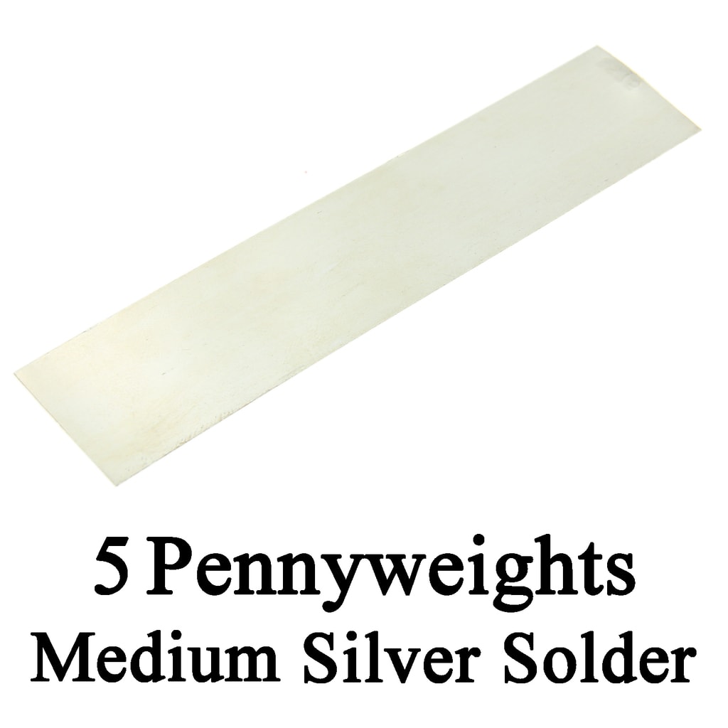 Silver Solder Sheet 5 DWT Medium Repair Solder Jewelry Making Soldering  Tool USA - Findings Outlet