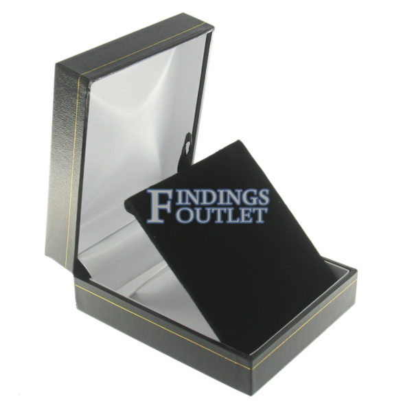 Black & Silver Ring Box  Bow Tie Box - Wholesale