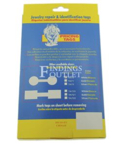 Rhino Round White Standard Sticker Jewelry Price Tags 1000 Pcs Back