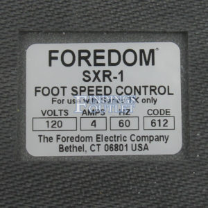 Foredom SXR-1 Foot Control Pedal 115 Volt Electronic Metal Speed Control Back