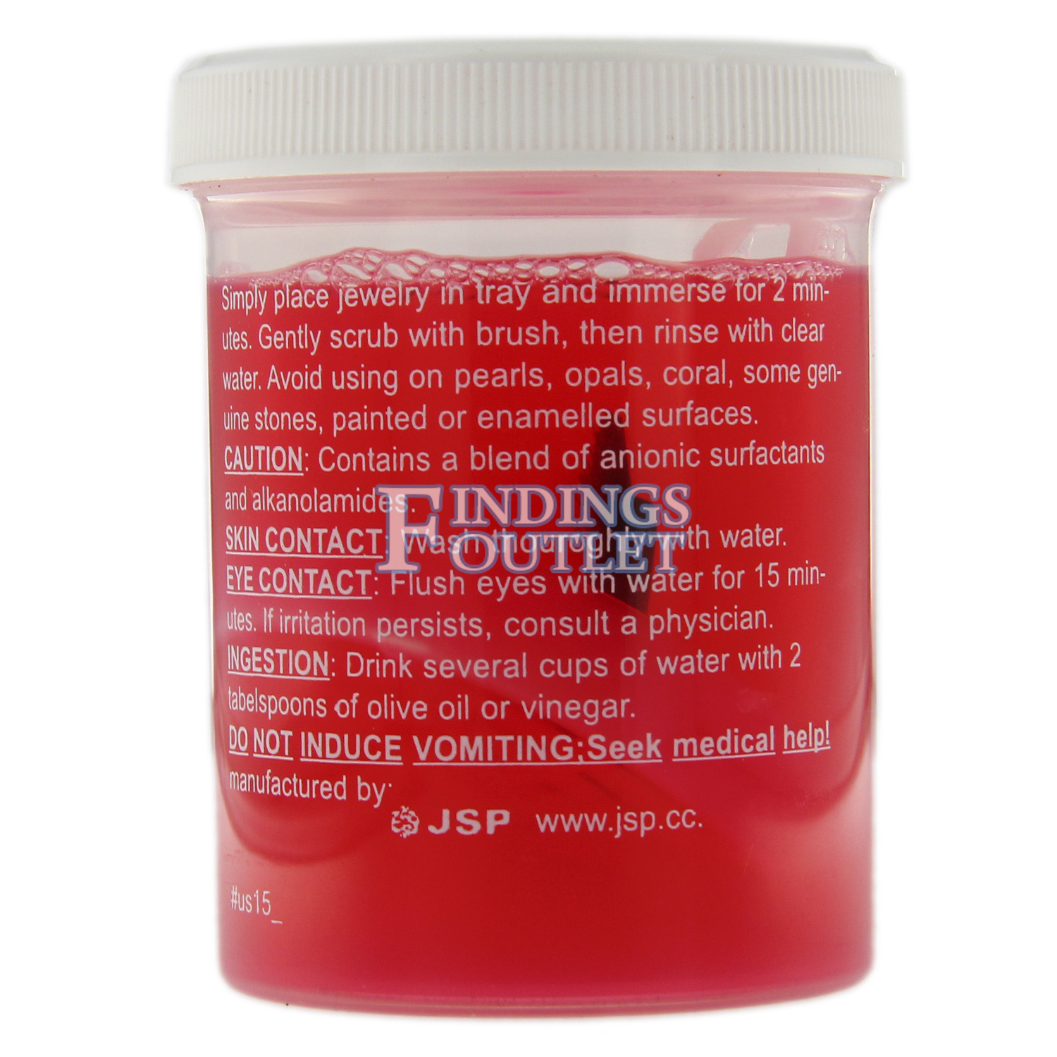 JSP Silver Jewelry Dip Cleaner Solution 08 FL. OZ. | 237ML