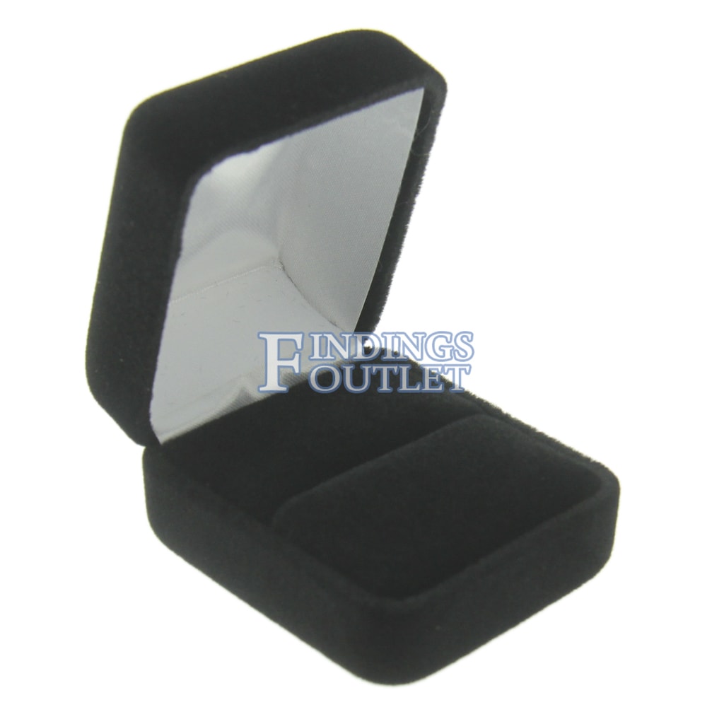 Wholesale Lot of 96 Black Classic Ring Jewelry Display Presentation Gift Boxes 