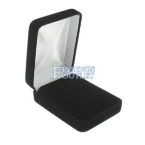 Black Velvet Earring Pad Box Display Jewelry Gift Box Empty