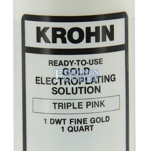 Krohn Rose Gold Plating Solution - Findings Outlet