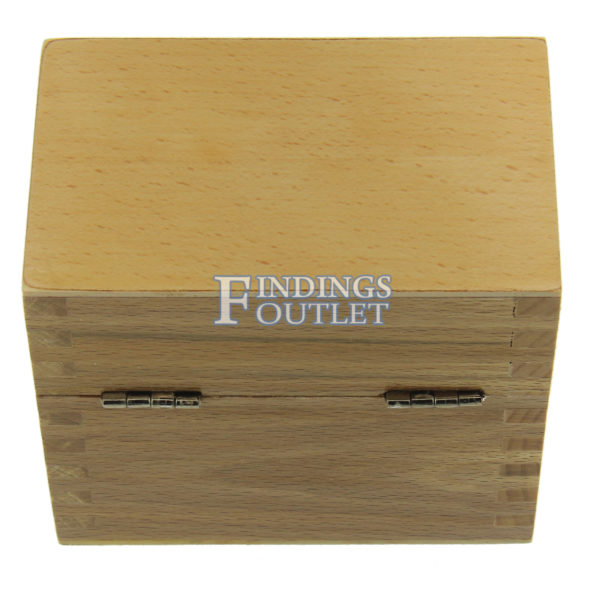 5 Compartment Wooden Box With Magnetic Lock Back