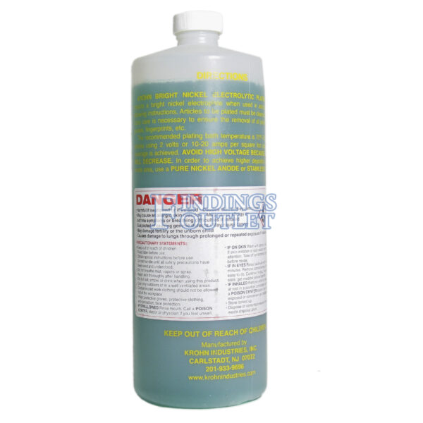 Krohn Nickel Plating Solution Back