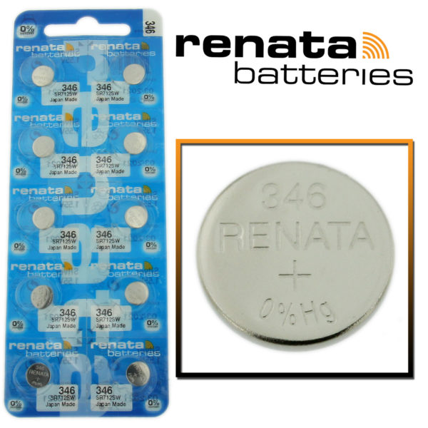 Renata 346 Watch Battery SR712SW Swiss Made Cell