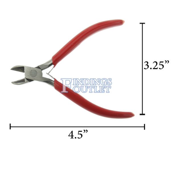 German Lap Joint Flush Sidecutter Plier Jewelry Design & Repair Tool Dimensions