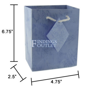 4.75x6.75 Assorted Tote Gift Bags Pastel Paper Shopping Bag With Handle Dimensions