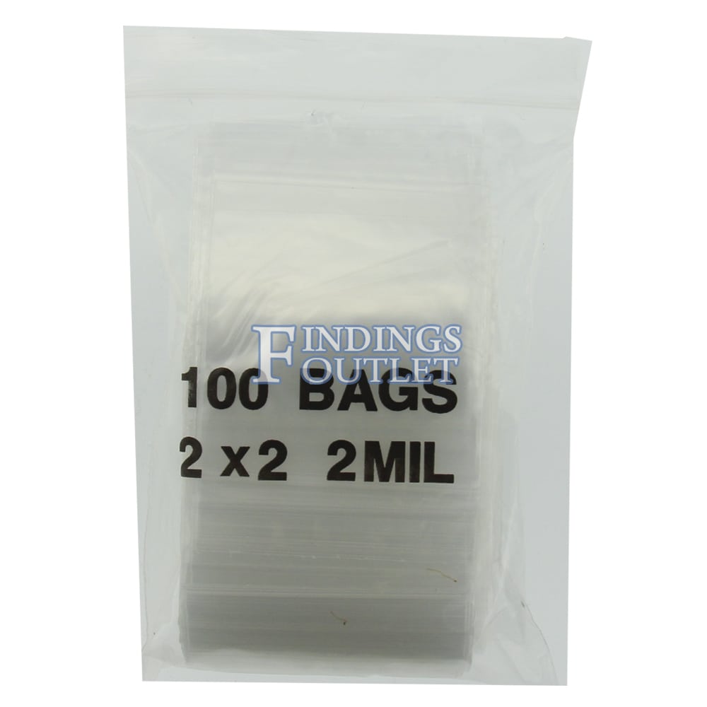 Clear Zipper Plastic Bags 5" x 8" 2 Mil Jewelry Storage Polybag 100 Pieces 
