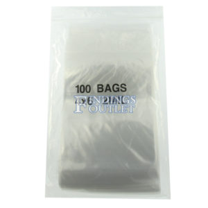 4x6 Plastic Resealable Bags Clear Zip Lock 2 Mil Pack of 100