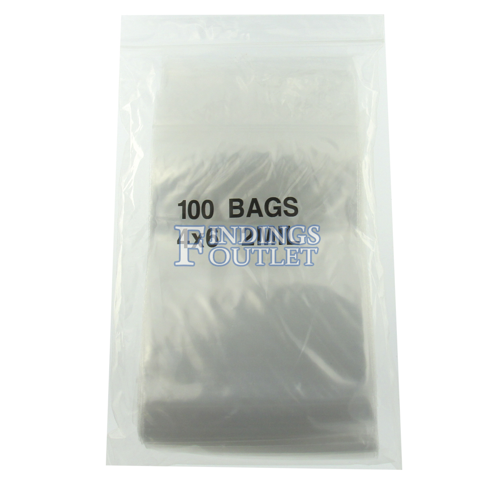 4x4 Plastic Zip Top Bags (Pack of 100), ziplock jewelry bags