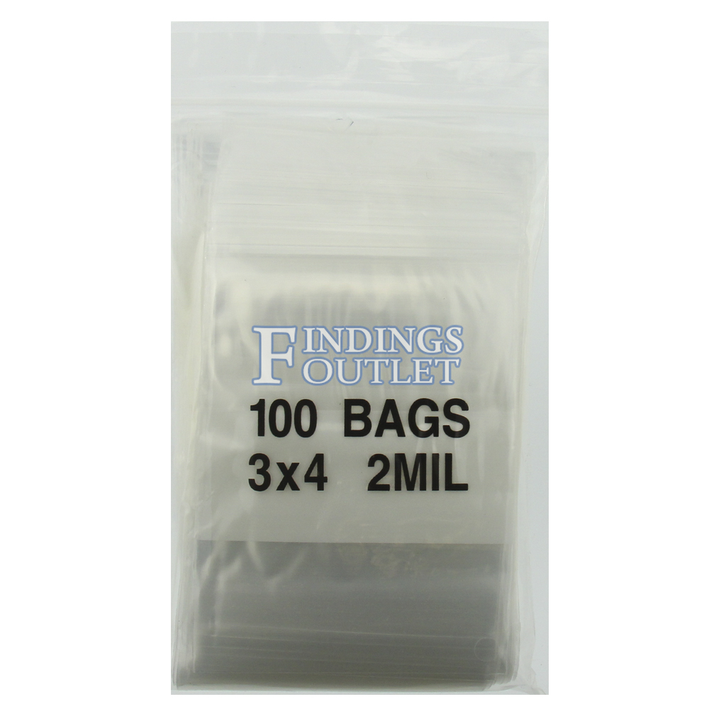 Reclosable Bags 100 Count 3 in. x 4 in.