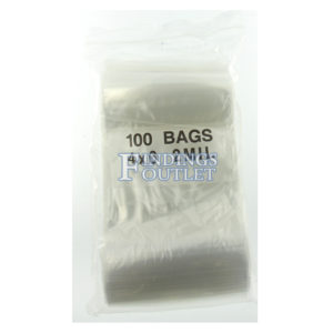 4x6 Plastic Resealable Bags Clear Zip Lock 2 Mil w/ Writing Block Pack of 100