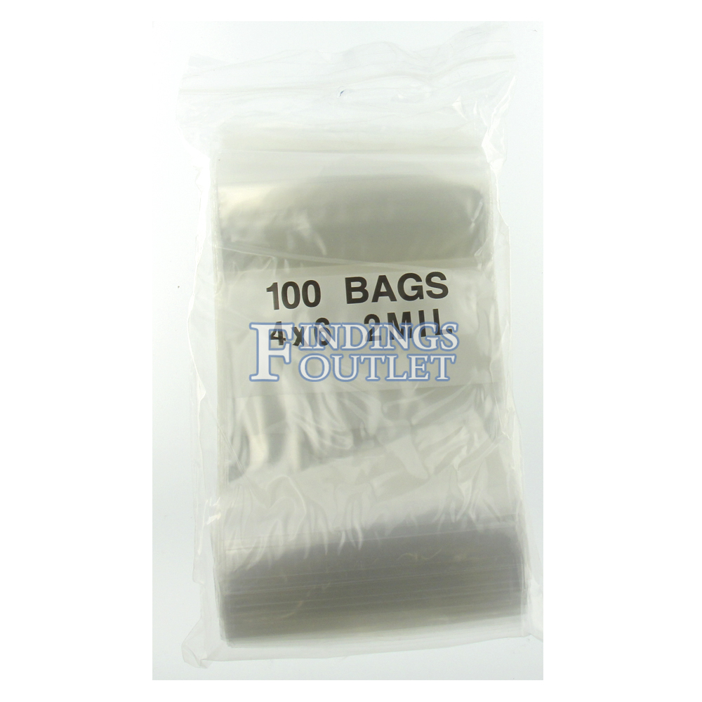 4 mil Polyethylene Zip-Top Bags (100-Pack)