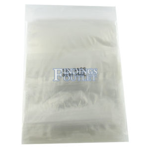 8x10 Plastic Resealable Bags Clear Zip Lock 2 Mil w/ Writing Block Pack of 100